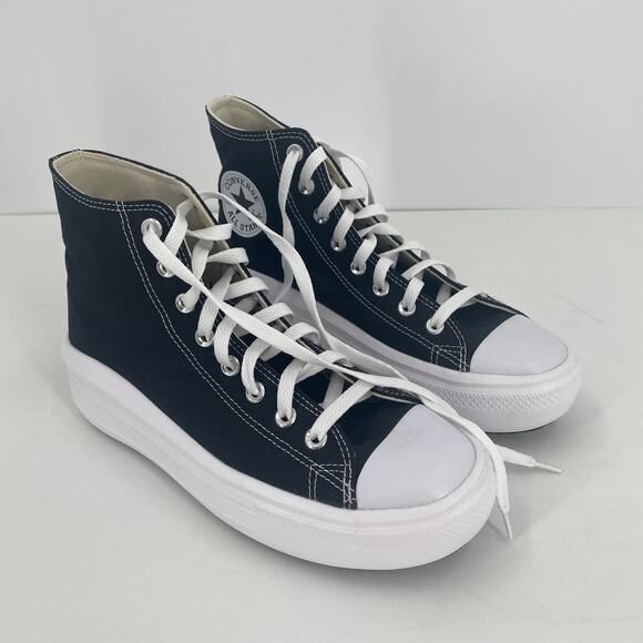 Black Converse Chuck Taylor Move Platform womens size 10 - Picture 7 of 7